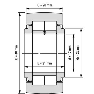 NUTR17-X Yoke Type Track Rollers Bearings