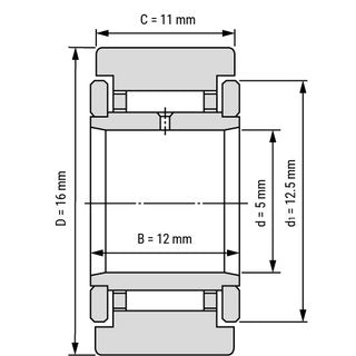 NATR5 Yoke Type Track Rollers Bearings