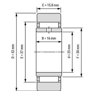 STO25 Yoke Type Track Rollers Bearings