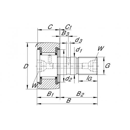 KR52-PP-A Cam Follower bearings