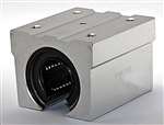 Aluminium Pillow BlockSlide unit with pre-installed 25mm ID BearingTo be used with 25 mm Shafts
