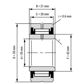 NA4907-2RS Needle Roller Bearings